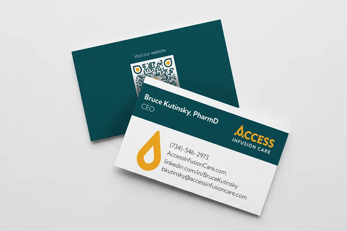 Access Infusion Care business cards