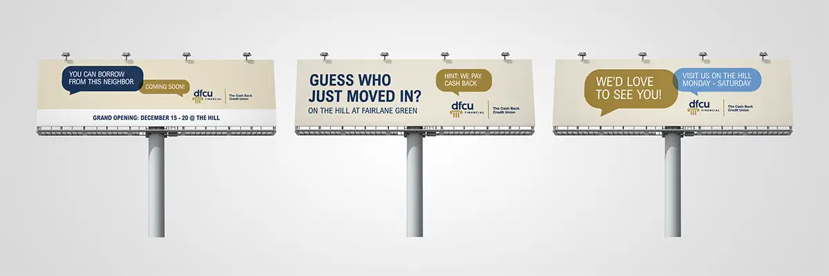 DFCU Financial billboard ads