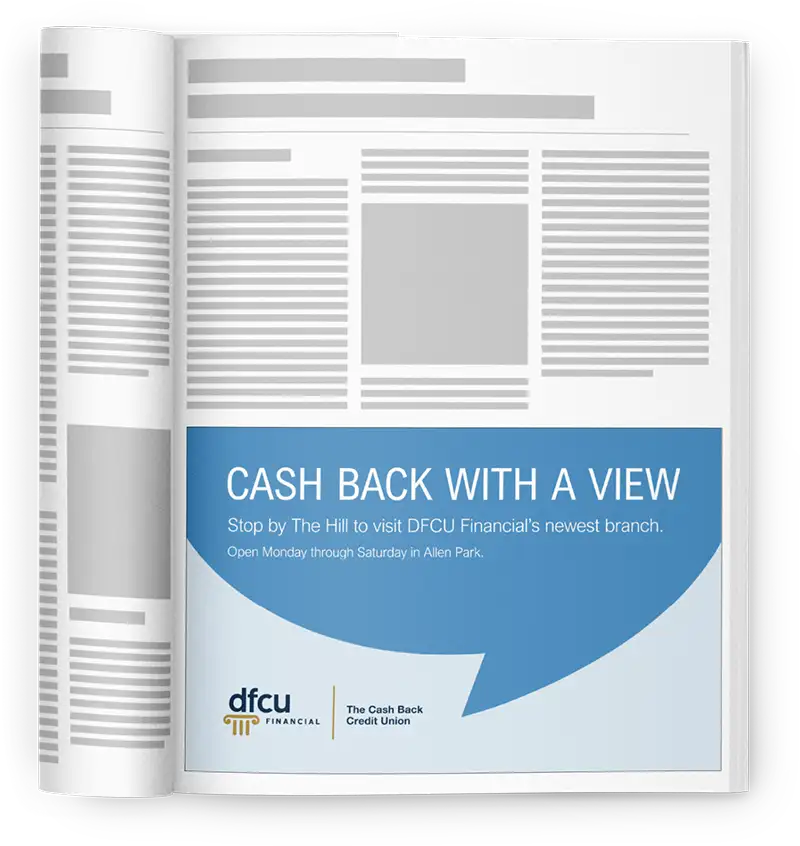 DFCU Financial ads for store openings