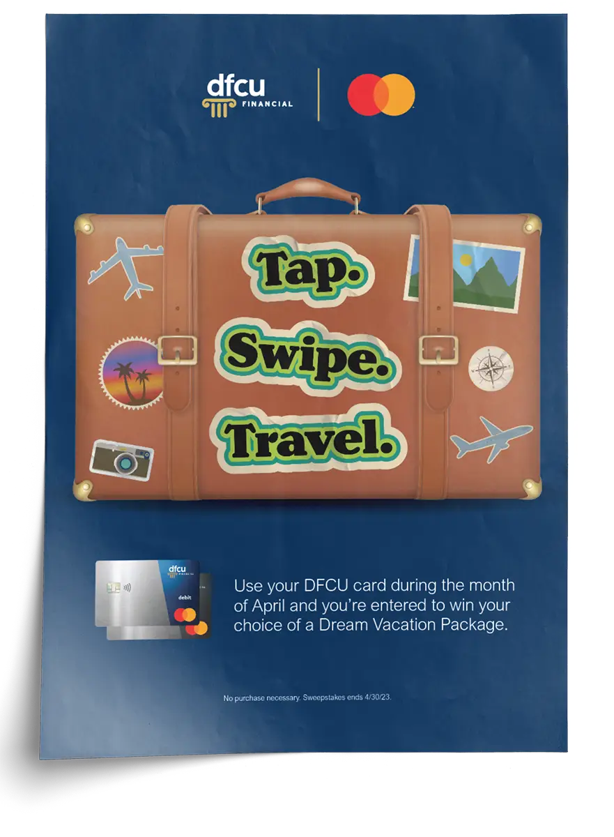 DFCU Financial Tap. Swipe. Travel. poster