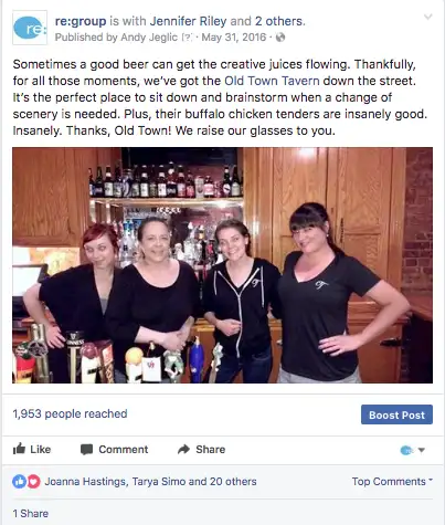 Facebook post screenshot