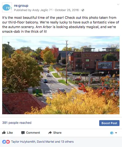 Facebook post screenshot