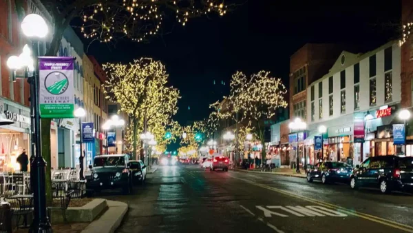 Downtown Ann Arbor at night
